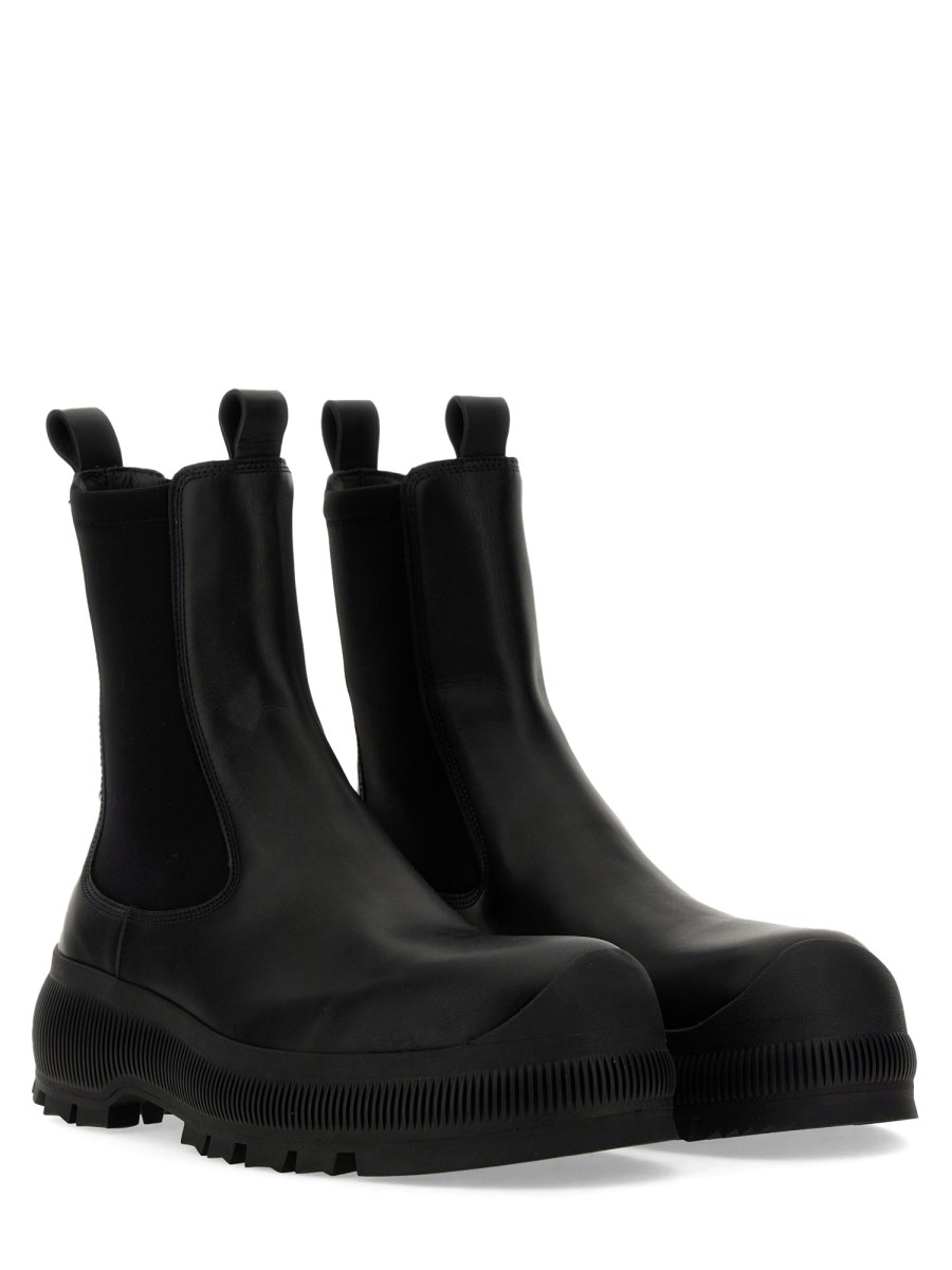 JIL SANDER STIVALE CHELSEA IN PELLE