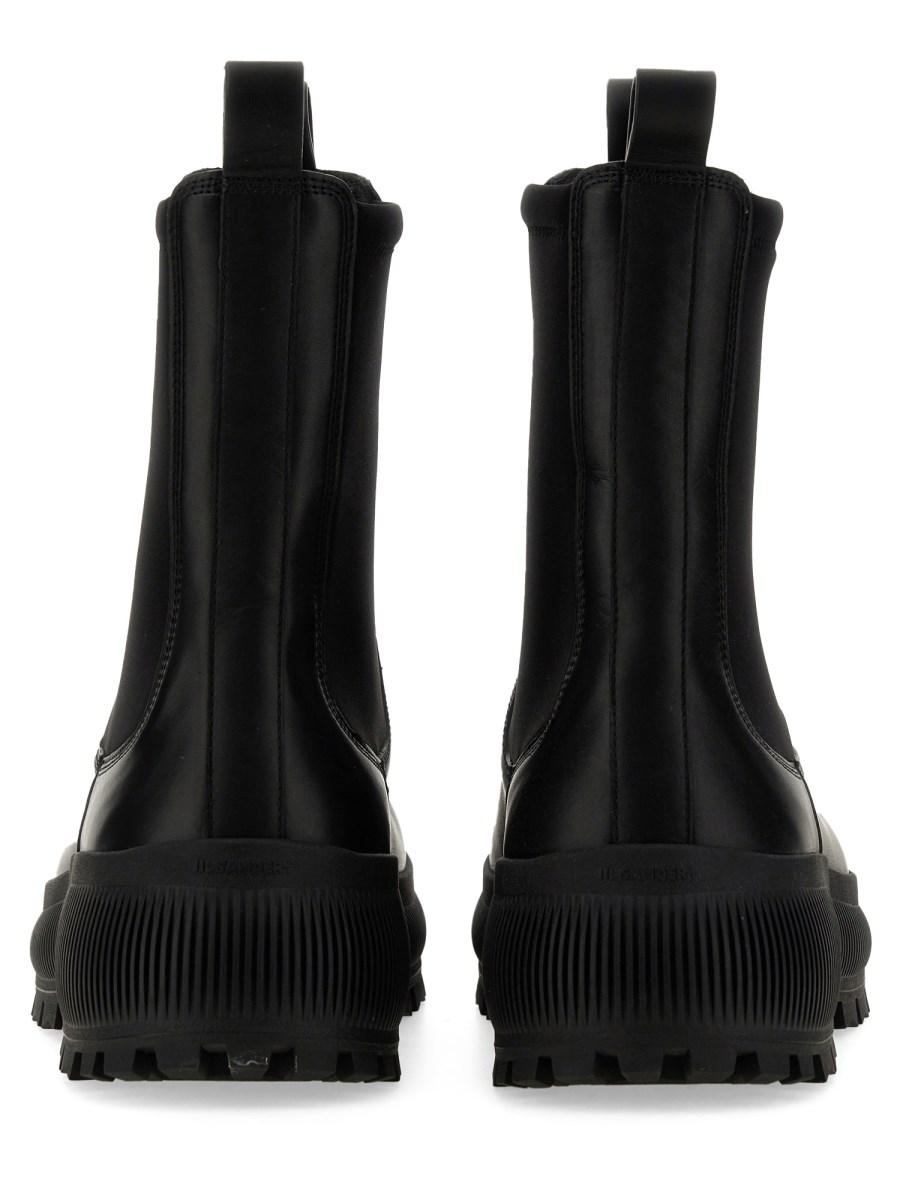 JIL SANDER STIVALE CHELSEA IN PELLE