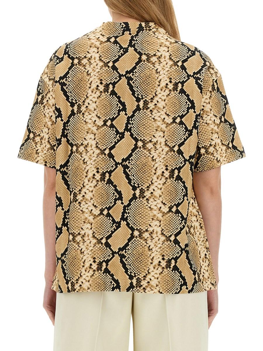 JIL SANDER T-SHIRT CON MOTIVO ANIMALIER