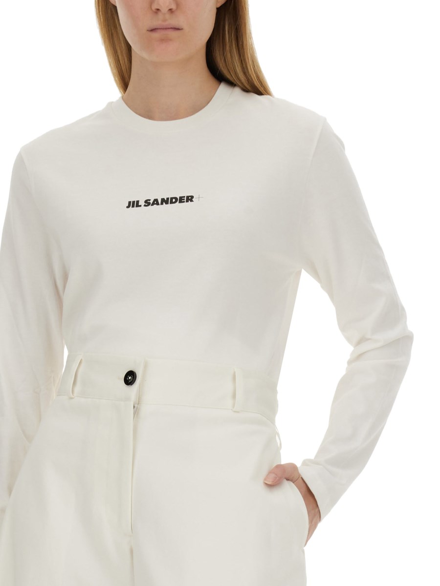 JIL SANDER T-SHIRT IN COTONE CON LOGO