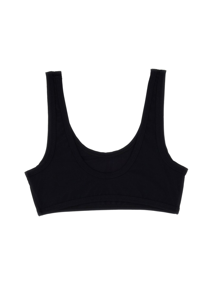 JIL SANDER TOP BIKINI CON LOGO