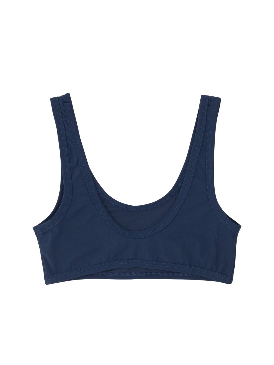 JIL SANDER TOP BIKINI CON LOGO