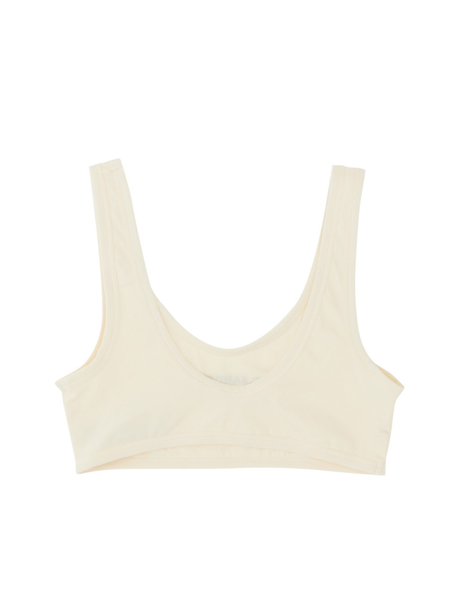 JIL SANDER TOP BIKINI CON LOGO