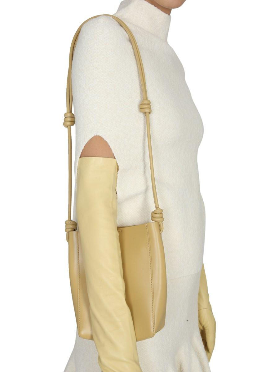 JIL SANDER TOP IN MAGLIA DI VELLUTO E LANA