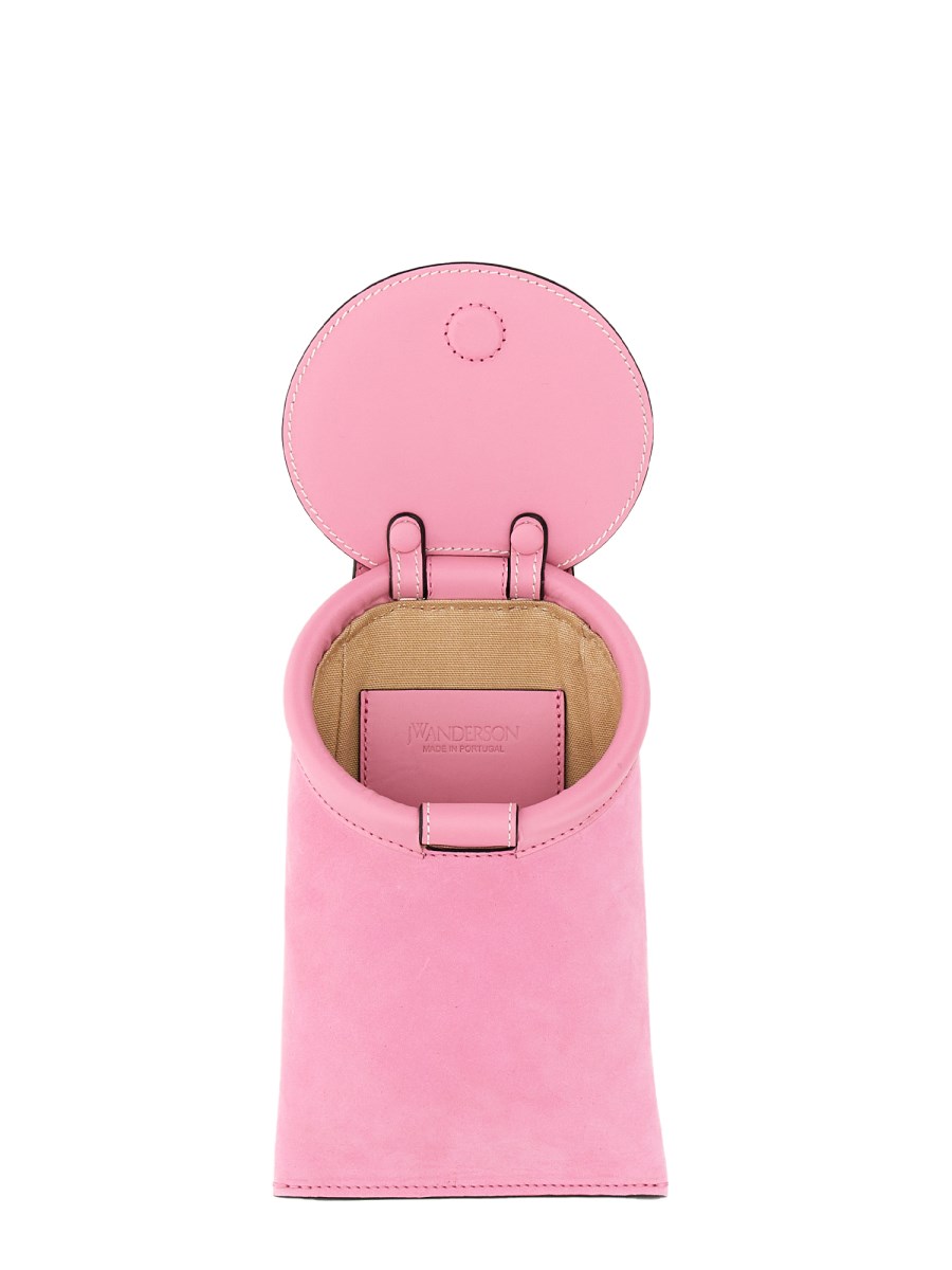 JW ANDERSON BORSA "CHAIN LID POCKET" IN PELLE