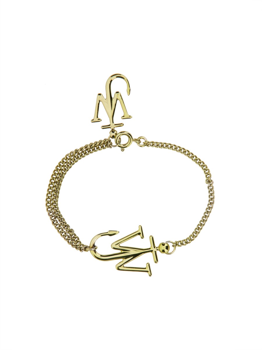 JW ANDERSON BRACCIALE ANCHOR IN OTTONE