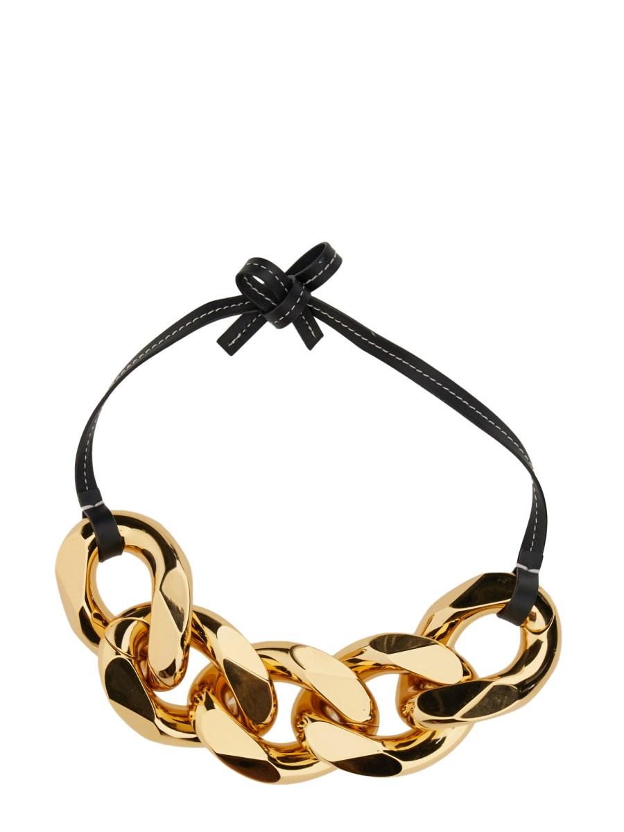 JW ANDERSON CINTURA A CATENA OVERSIZE IN OTTONE