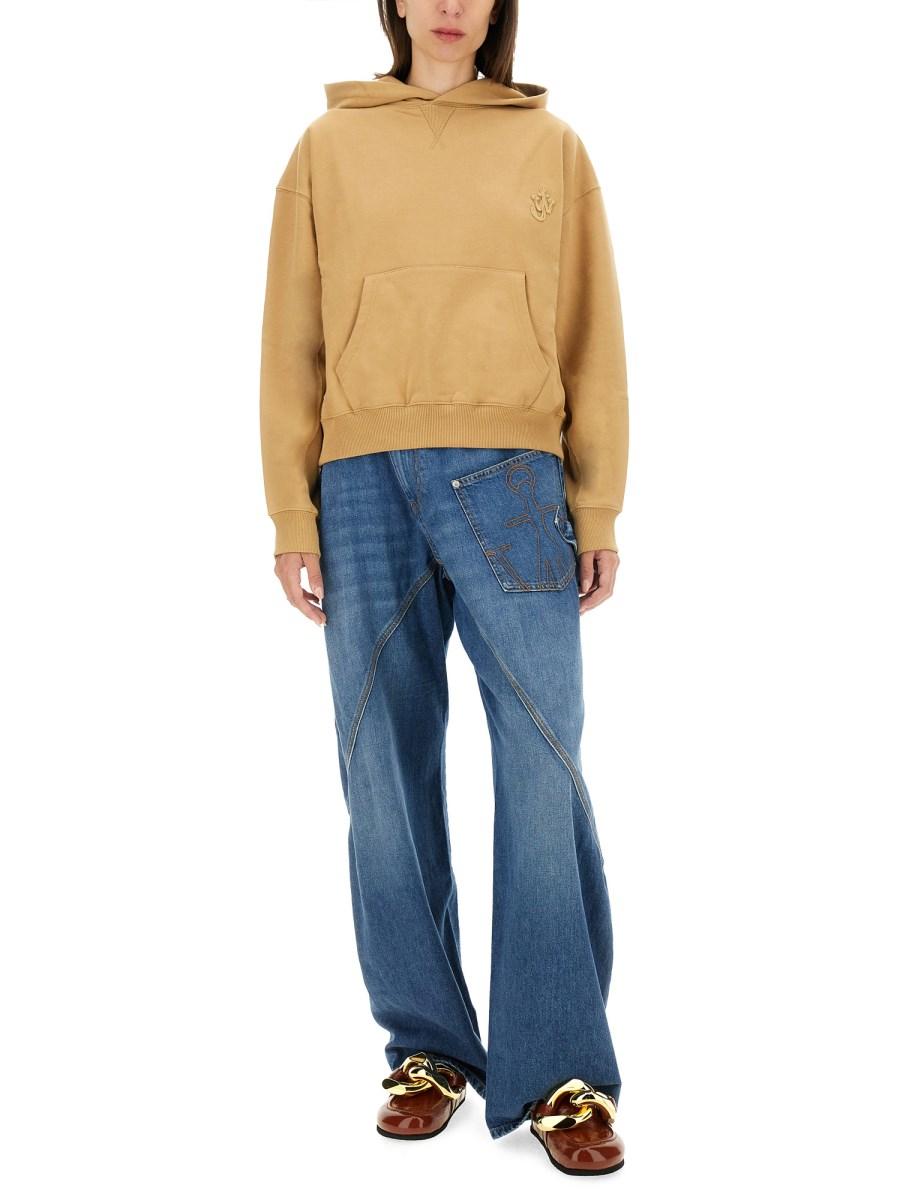 JW ANDERSON FELPA CON CAPPUCCIO