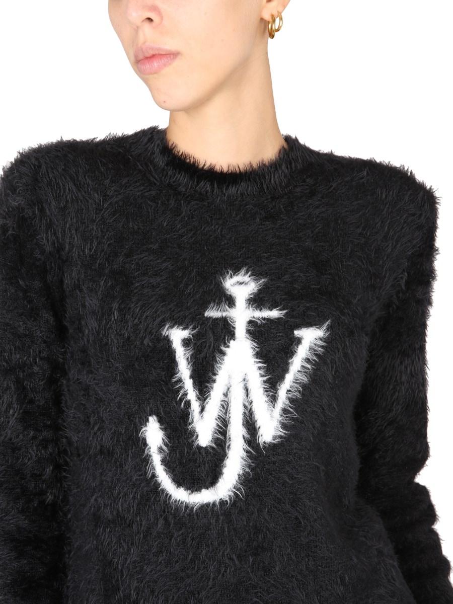 JW ANDERSON MAGLIA IN LANA CON INTARSIO LOGO