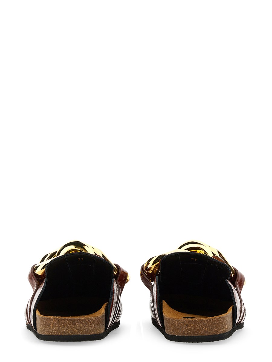 JW ANDERSON MULE CHAIN IN PELLE LUCIDA