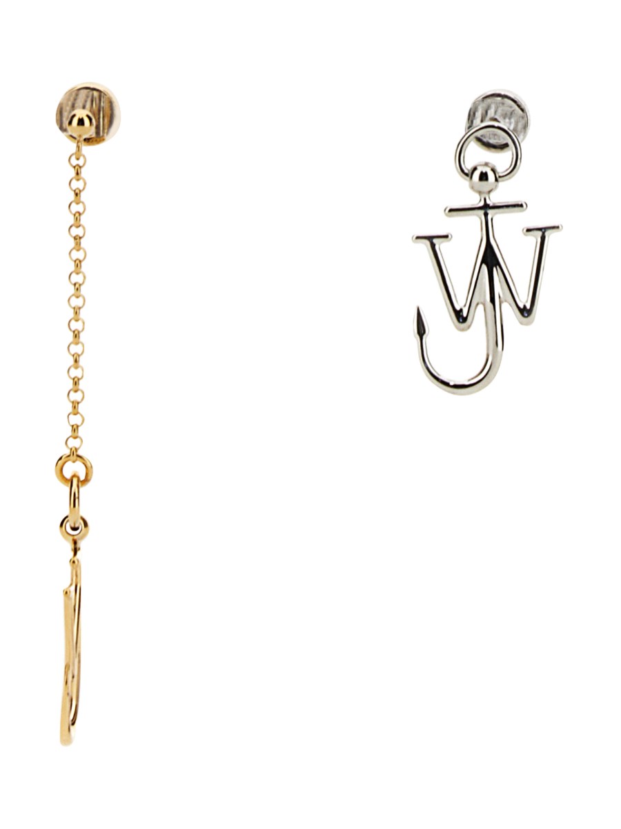 JW ANDERSON ORECCHINI ASIMMETRICI ANCHOR