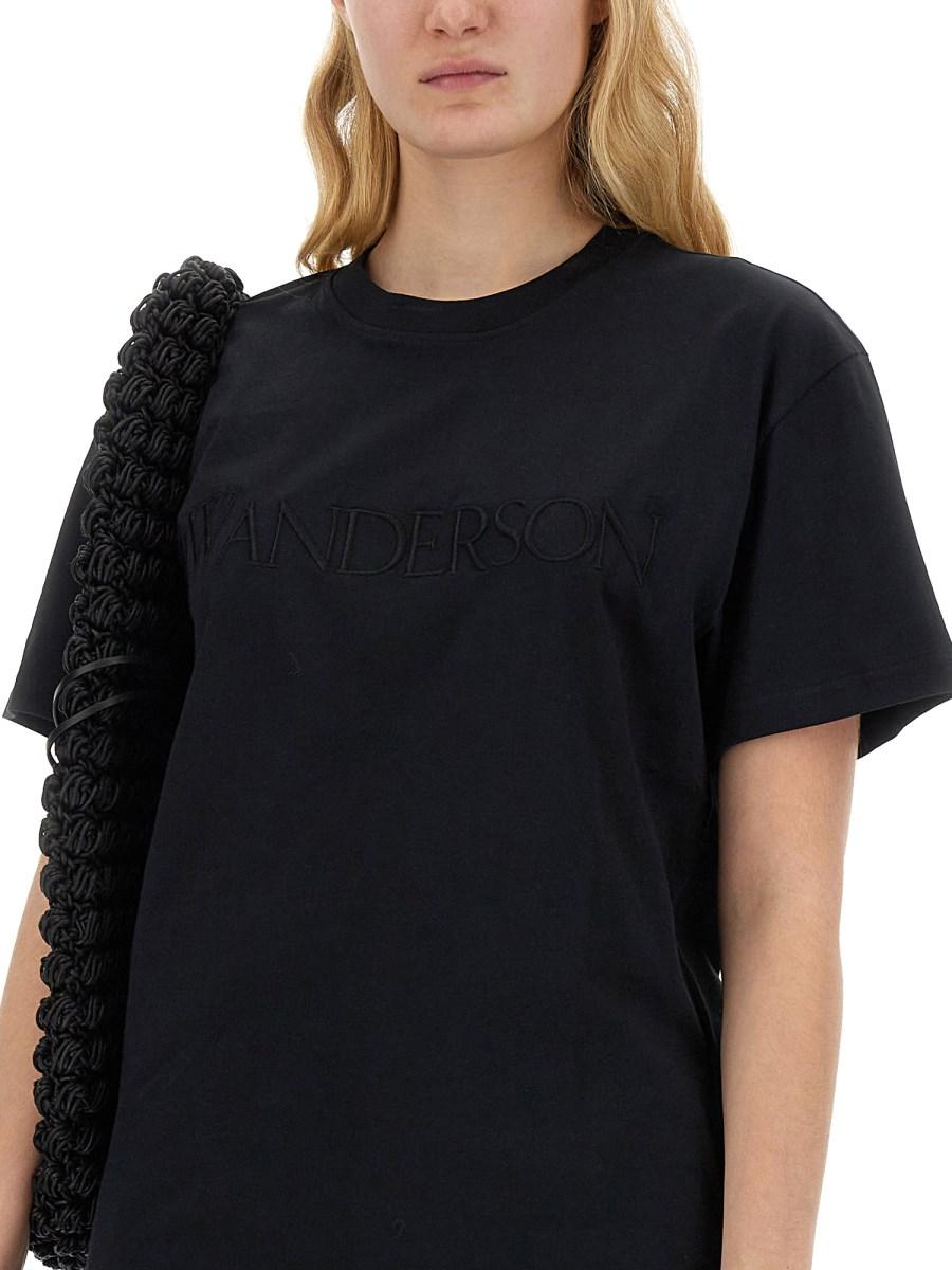 JW ANDERSON T-SHIRT CON LOGO EMBROIDERY