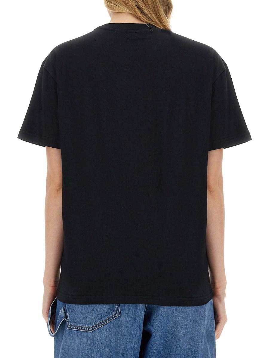JW ANDERSON T-SHIRT CON LOGO EMBROIDERY