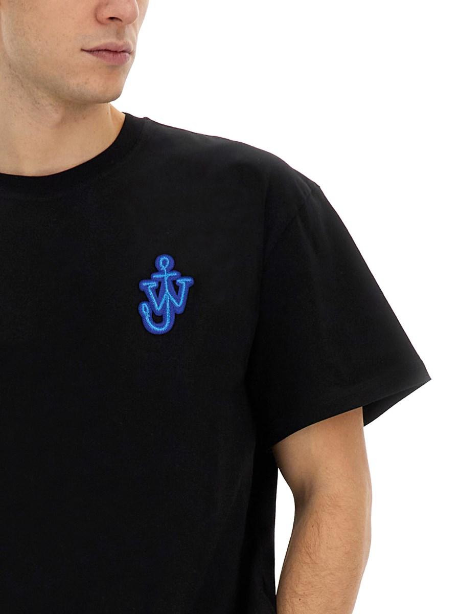 JW ANDERSON T-SHIRT IN JERSEY DI COTONE