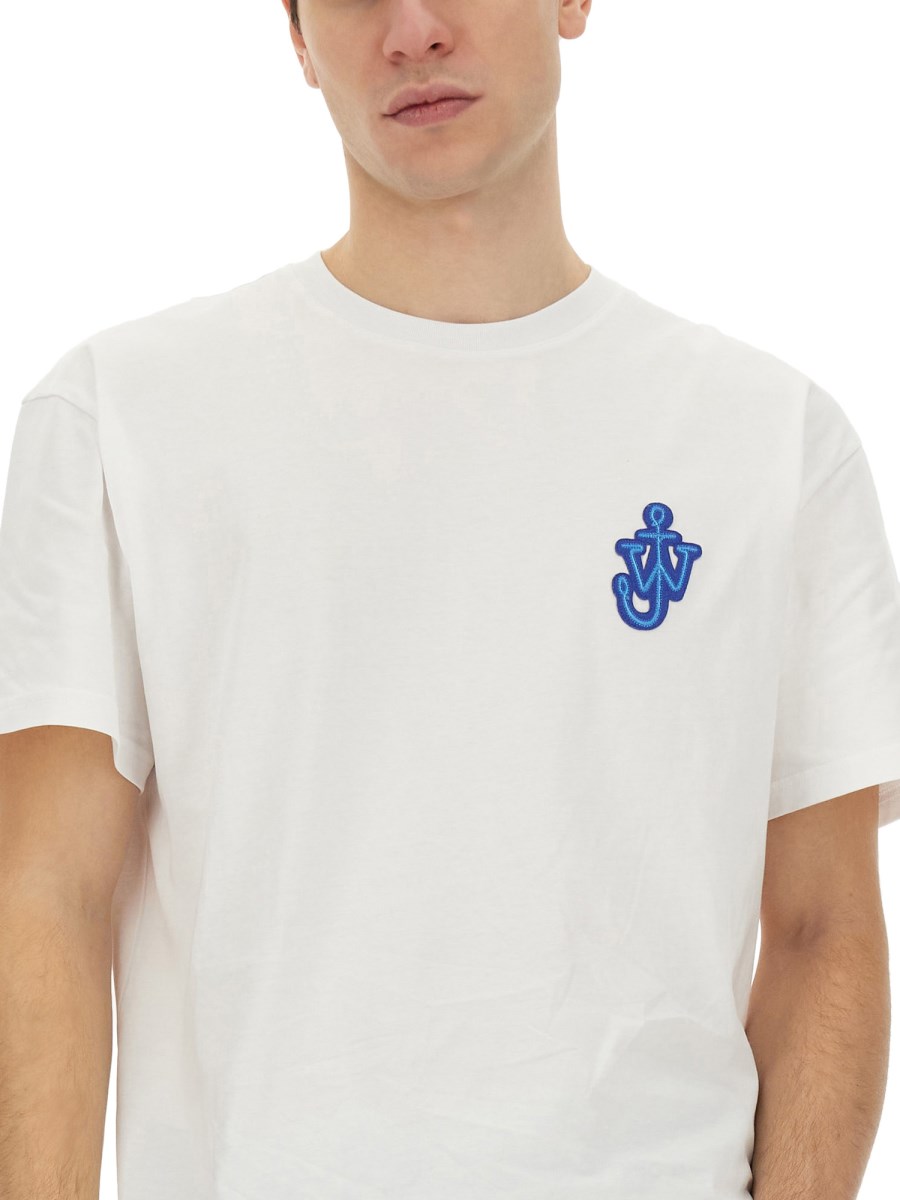 JW ANDERSON T-SHIRT IN JERSEY DI COTONE