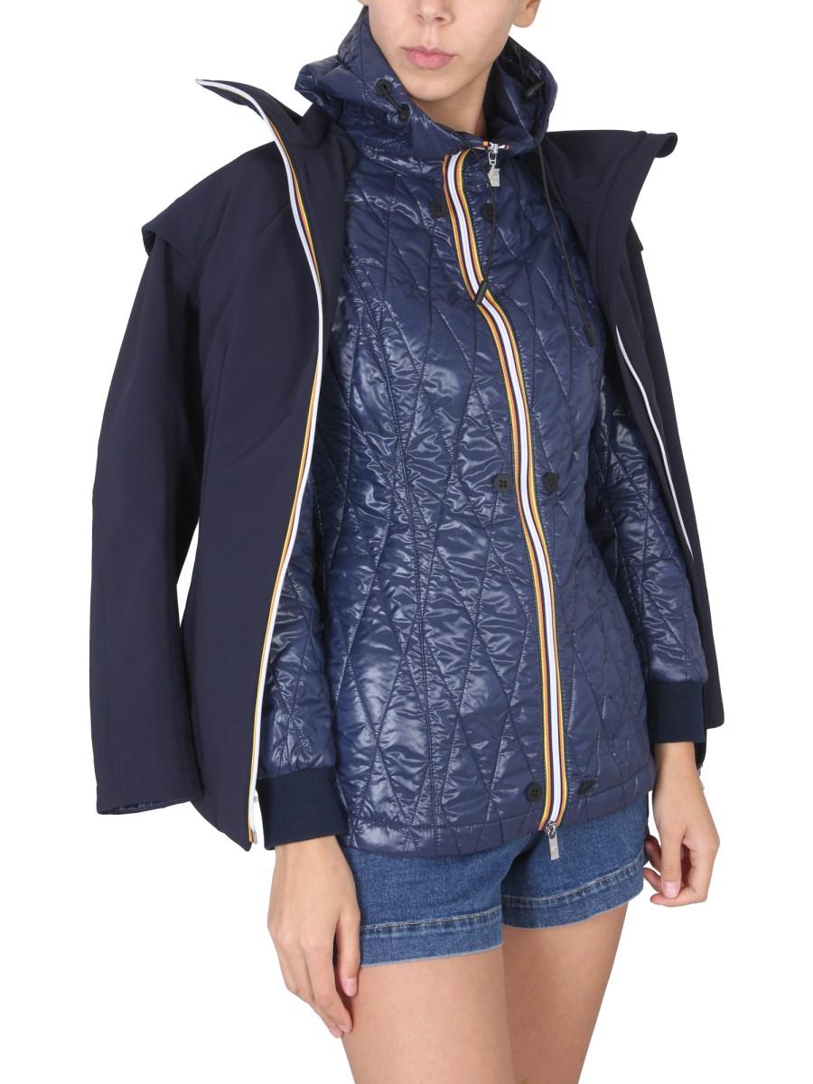 K-WAY GIACCA A VENTO IN TESSUTO TECNICO CON ZIP