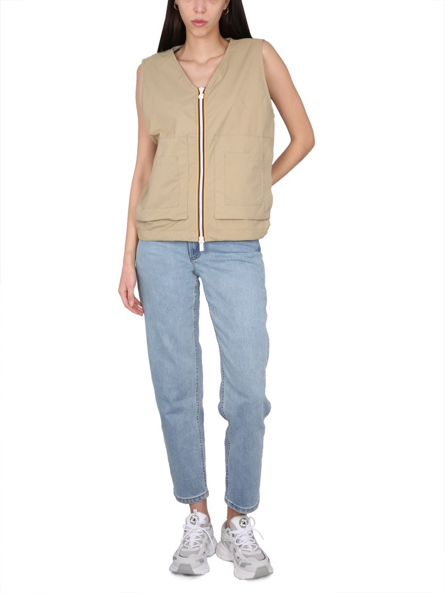 K-WAY GILET BARNEL IN NYLON