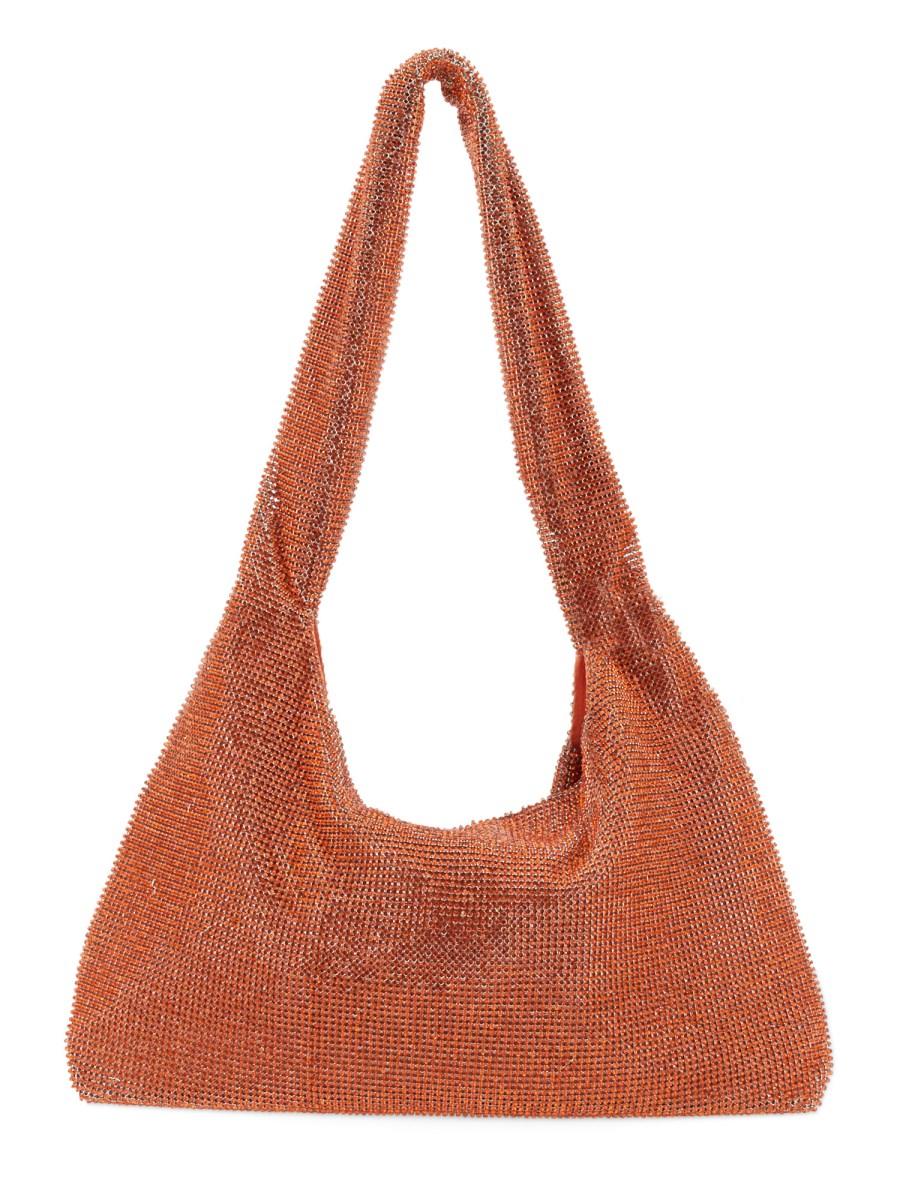 KARA BORSA ARMPIT IN CRYSTAL MESH