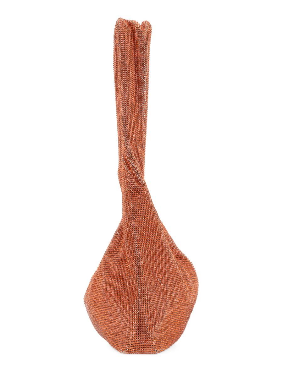 KARA BORSA ARMPIT IN CRYSTAL MESH