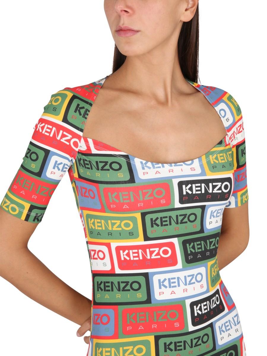 KENZO ABITO BODYCON 'KENZO LABELS'