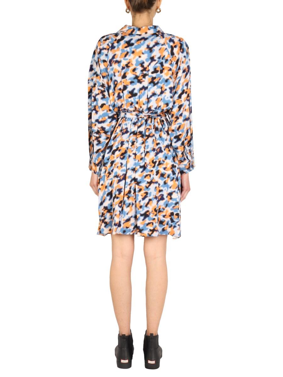 KENZO ABITO IN VISCOSA 'BLURRED FLOWERS'