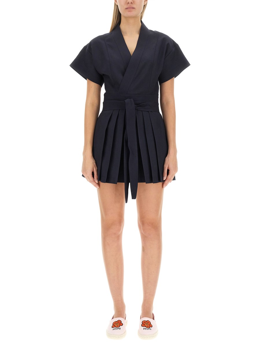 KENZO ABITO MINI KIMONO IN LANA