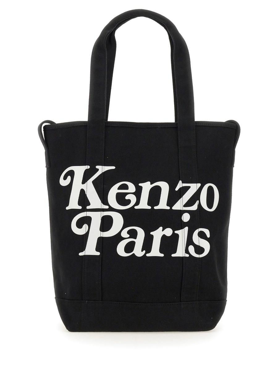 KENZO BORSA IN TELA DI COTONE CON LOGO
