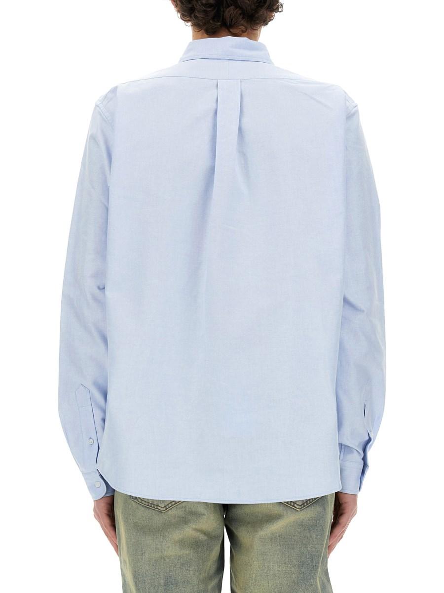 KENZO CAMICIA BOKE FLOWER IN POPELINE DI COTONE