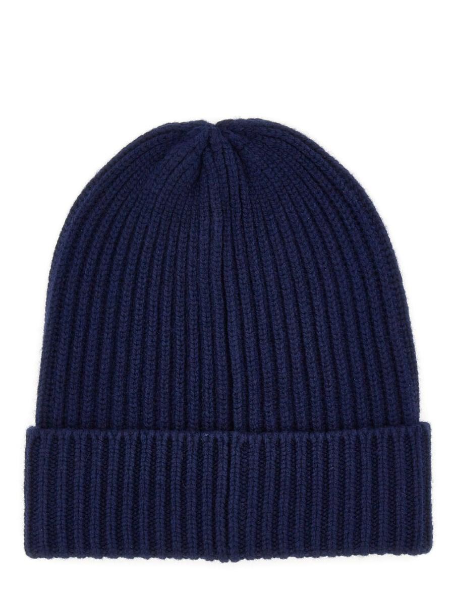 KENZO CAPPELLO IN MAGLIA DI LANA CON LOGO