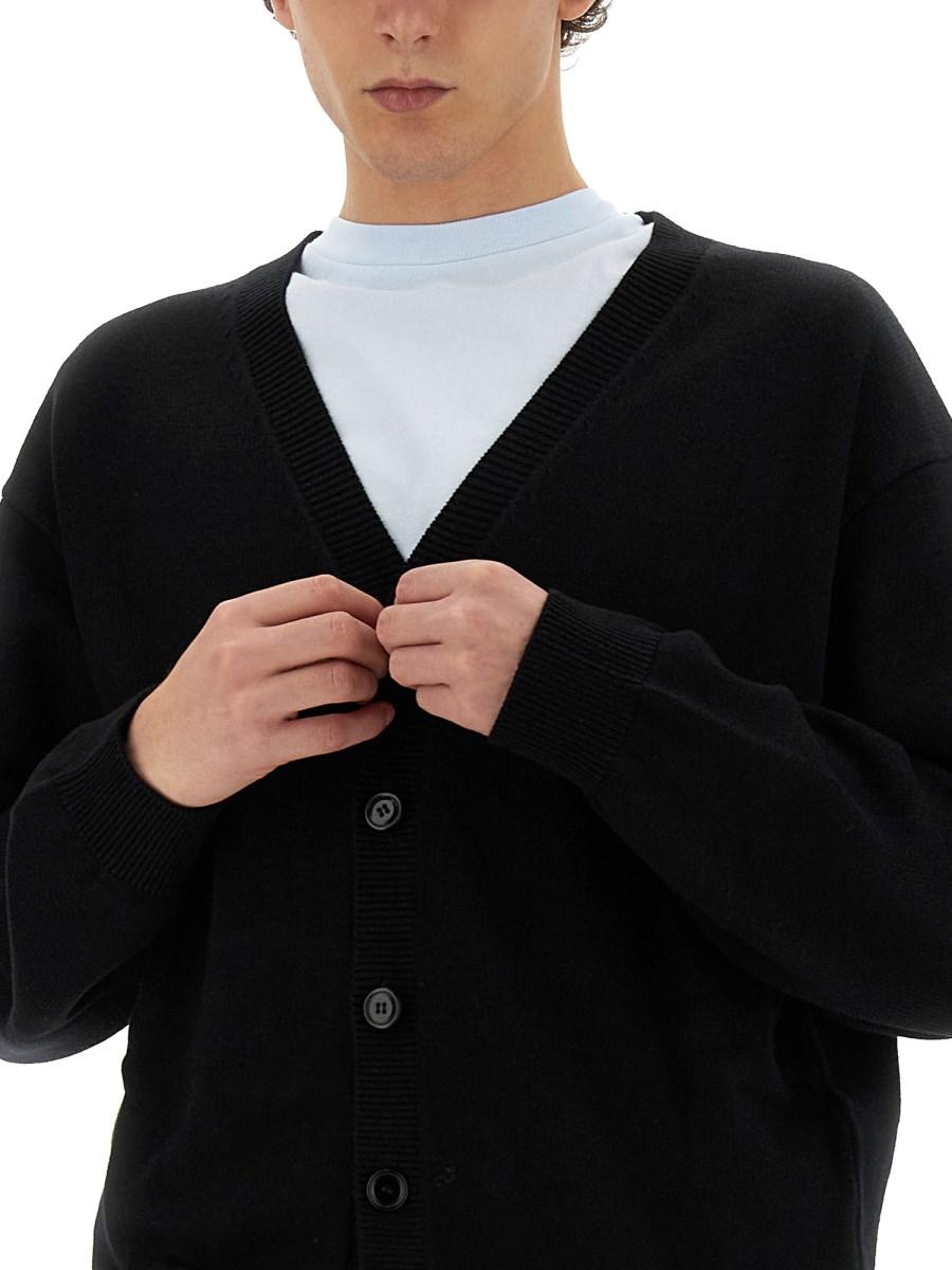 KENZO CARDIGAN IN LANA CON RICAMO TIGER ACADEMY
