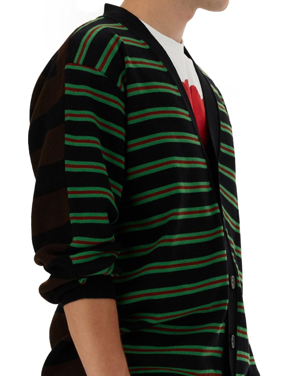 KENZO CARDIGAN "POPPY" IN LANA CON MOTIVO RIGA