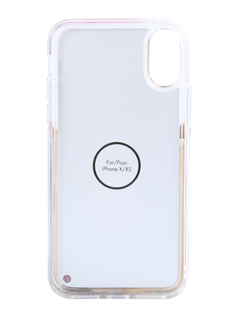 KENZO COVER IPHONE X/XS CON LOGO LIQUID GLITTER