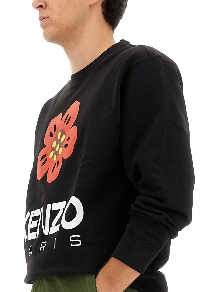 KENZO FELPA BOKE FLOWER IN COTONE