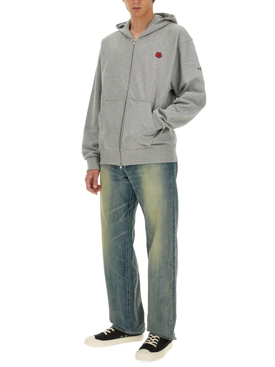 KENZO FELPA BOKE FLOWER IN COTONE