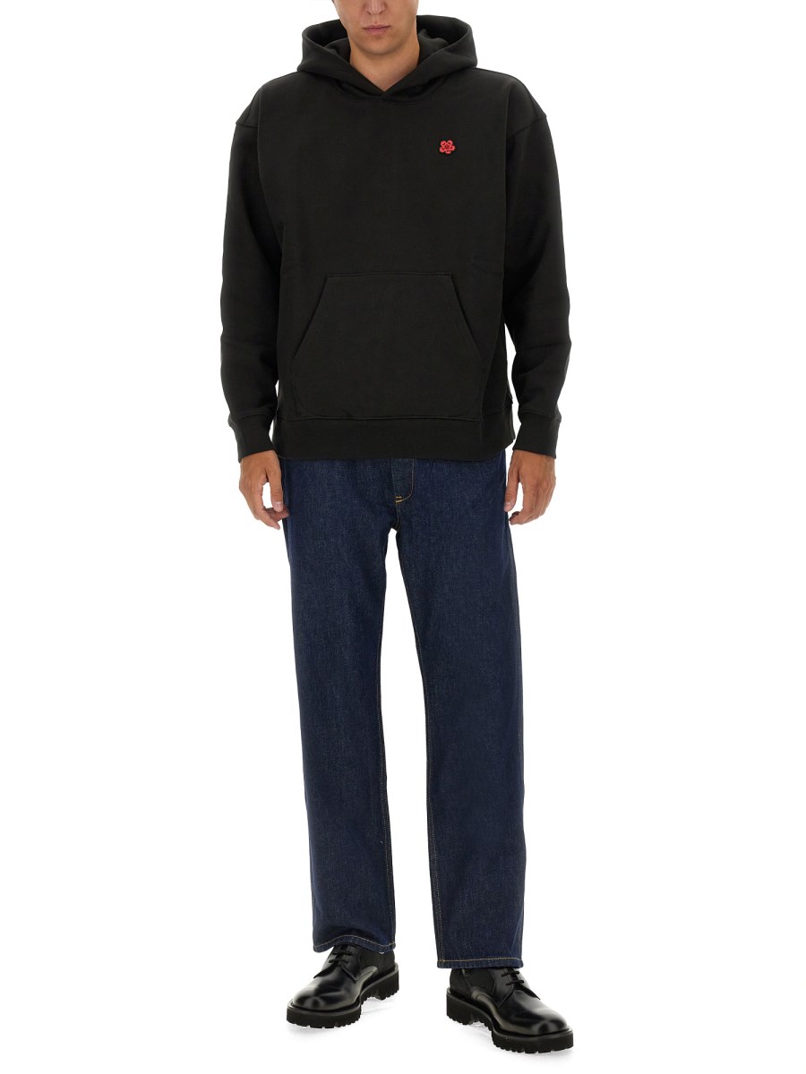 KENZO FELPA CON CAPPUCCIO