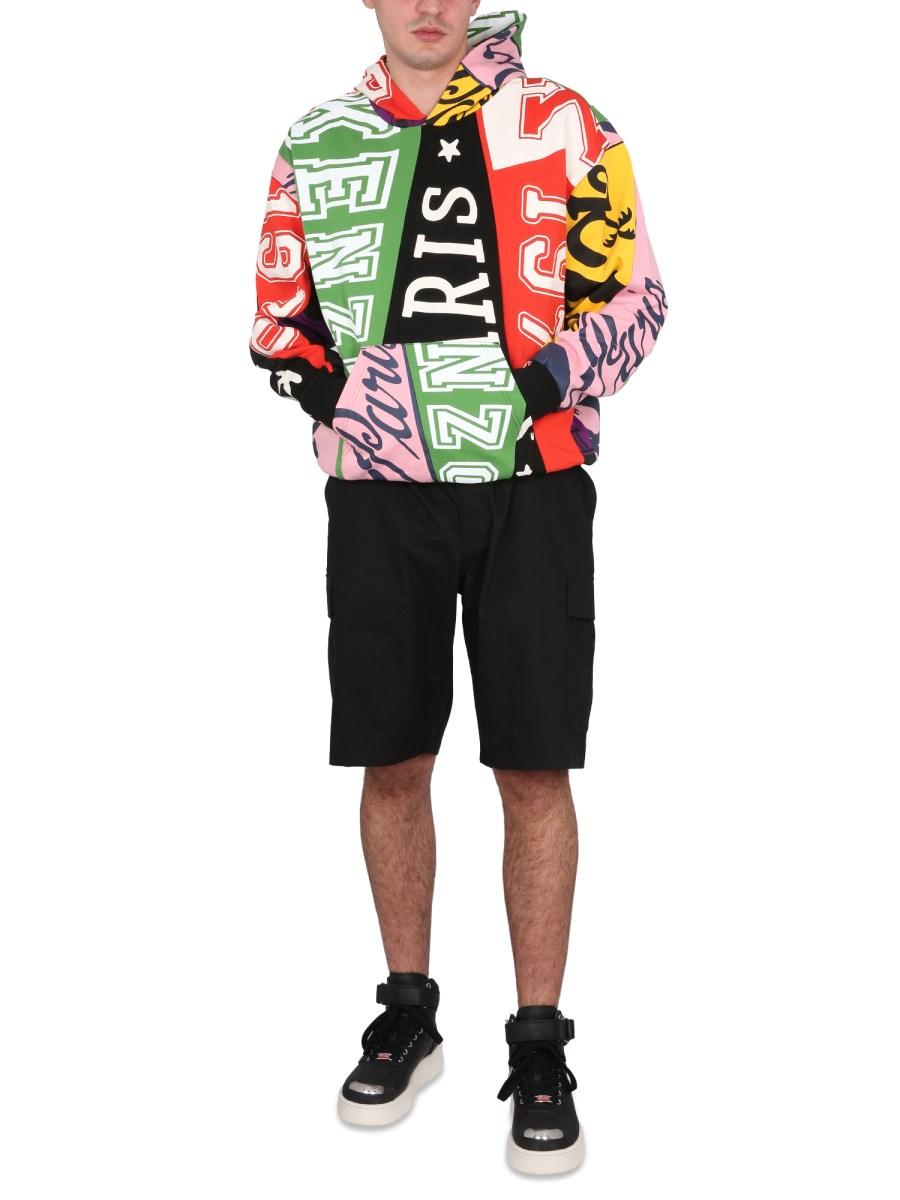 KENZO FELPA FLAG IN COTONE