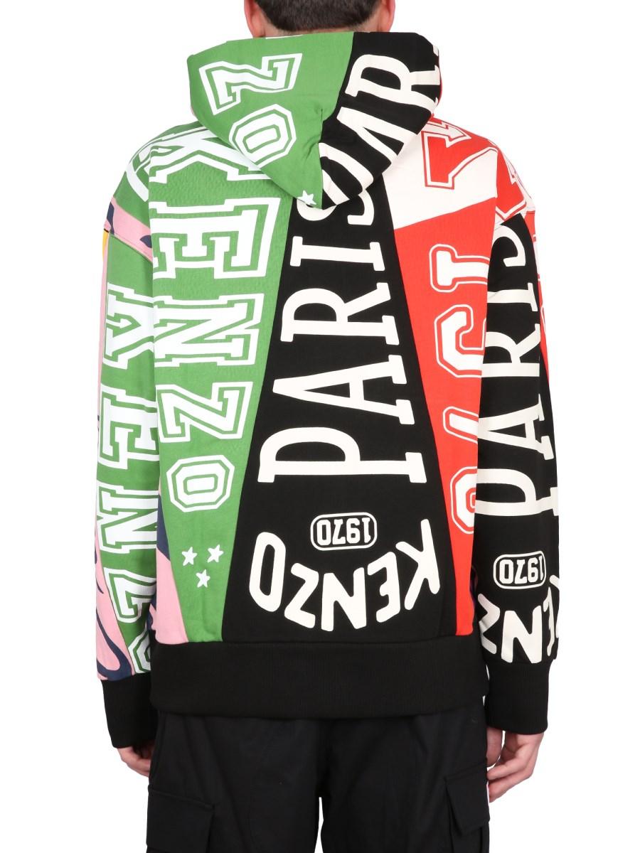KENZO FELPA FLAG IN COTONE