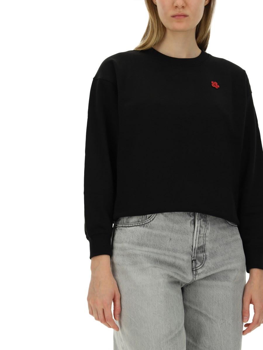 KENZO FELPA IN COTONE CON LOGO