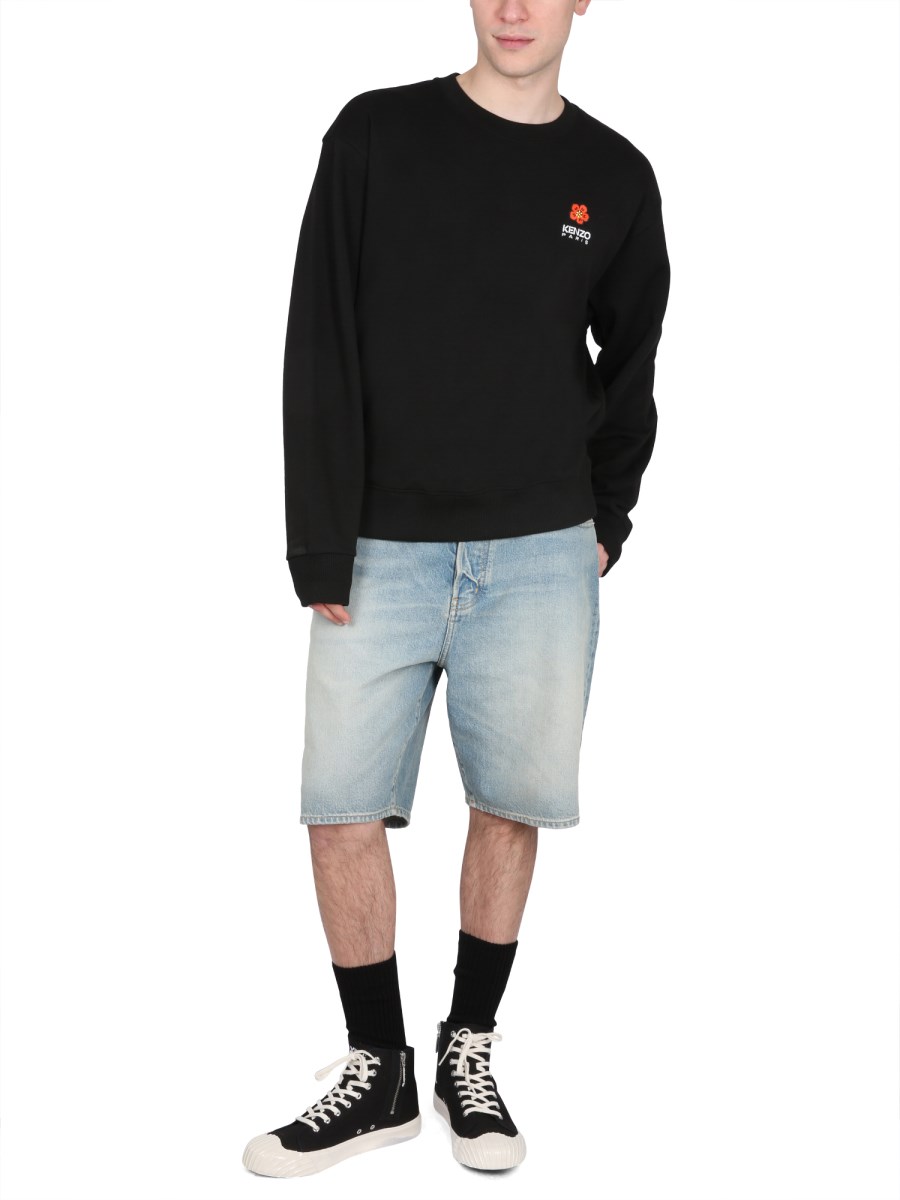 KENZO FELPA IN COTONE CON LOGO