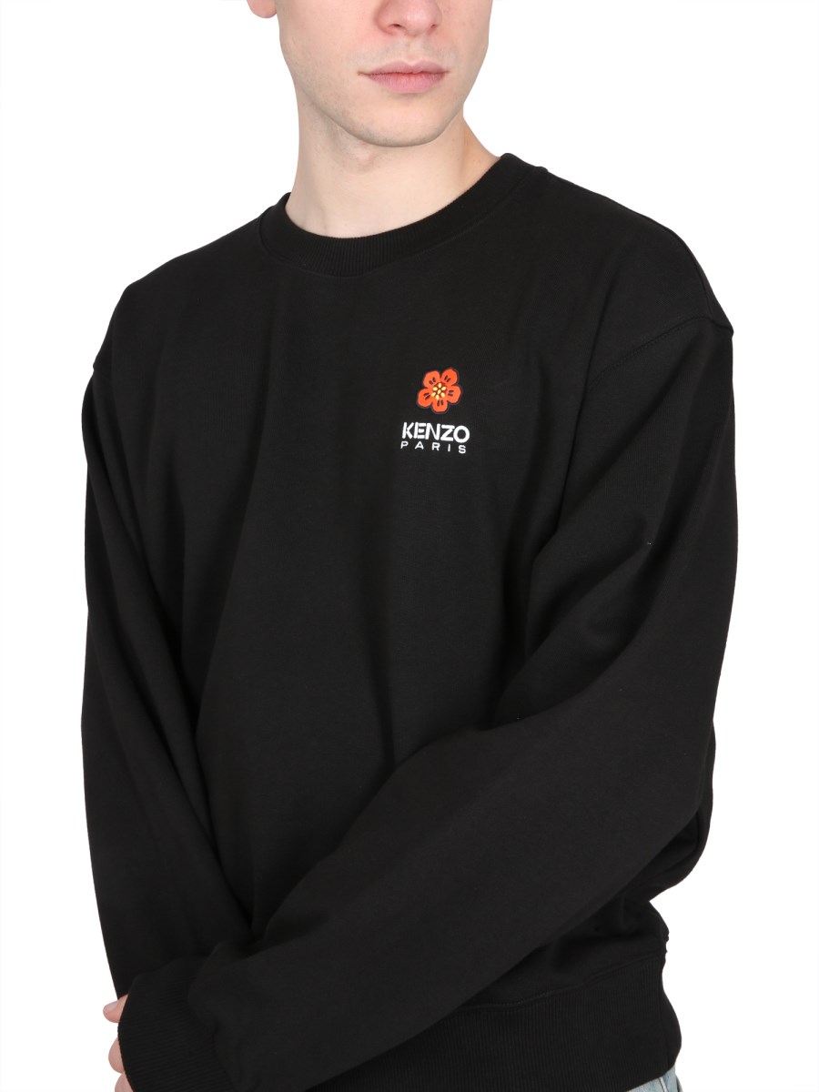 KENZO FELPA IN COTONE CON LOGO
