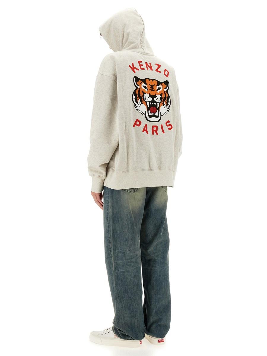 KENZO FELPA LUCKY TIGER IN COTONE