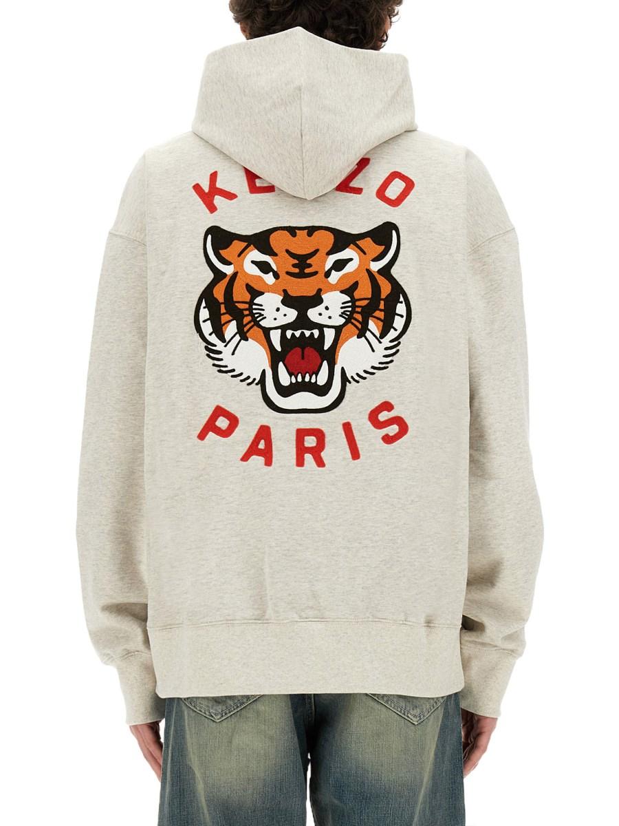 KENZO FELPA LUCKY TIGER IN COTONE