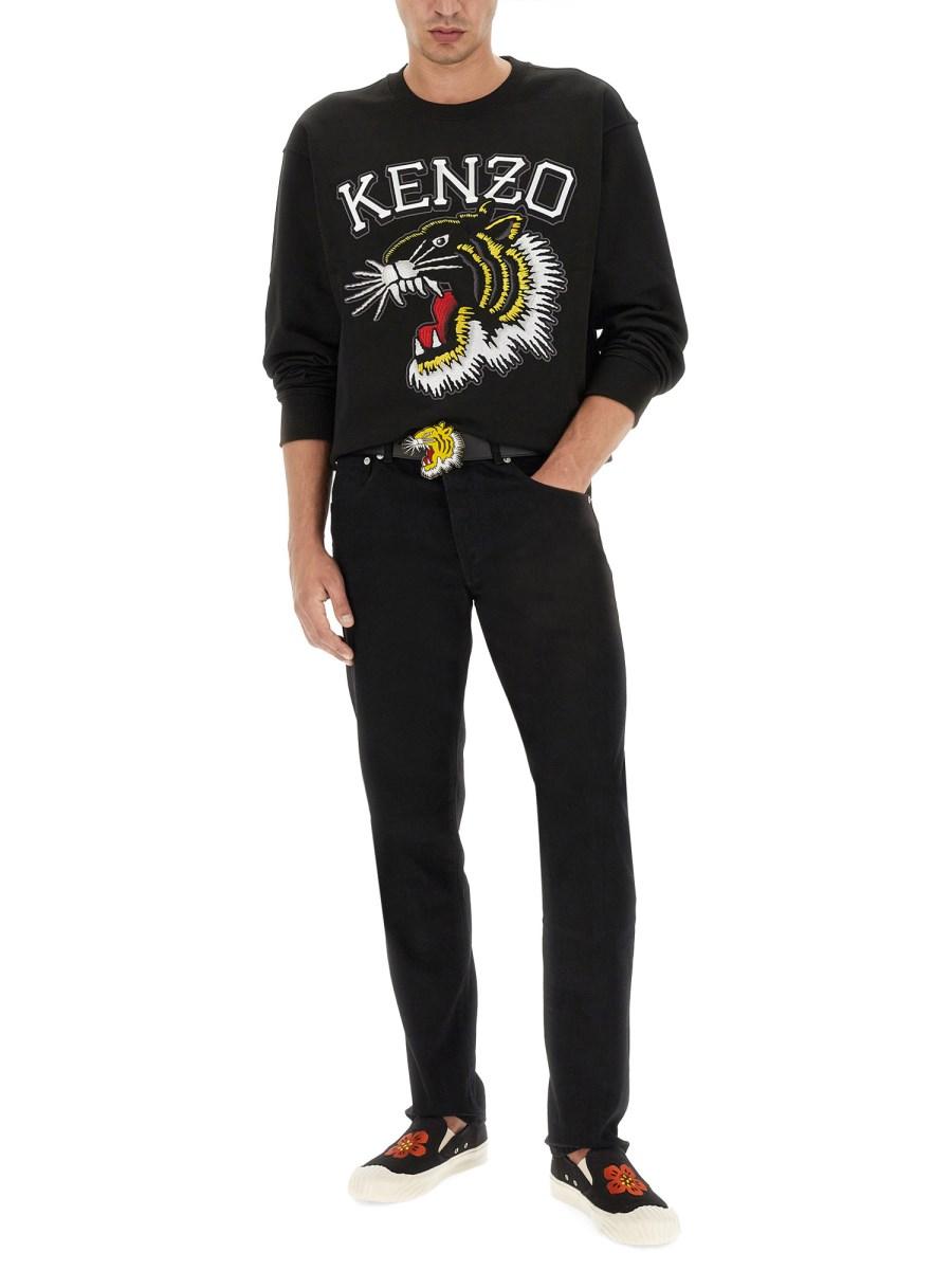 KENZO FELPA TIGER IN COTONE