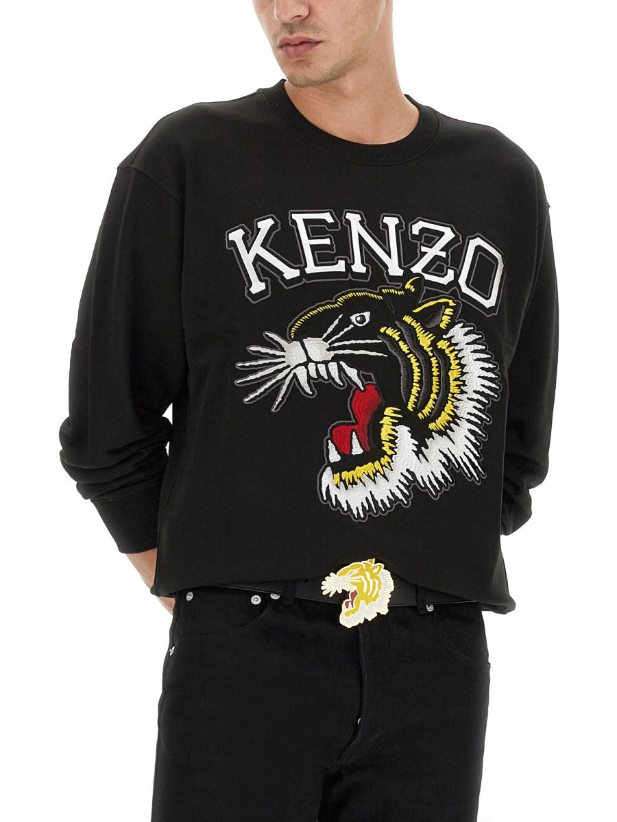 KENZO FELPA TIGER IN COTONE
