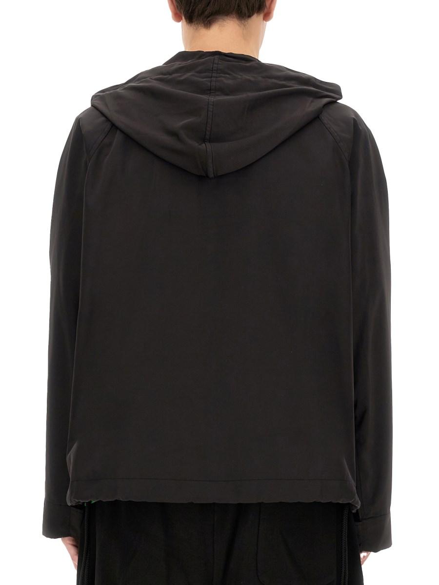 KENZO GIACCA A VENTO CON LOGO IN NYLON
