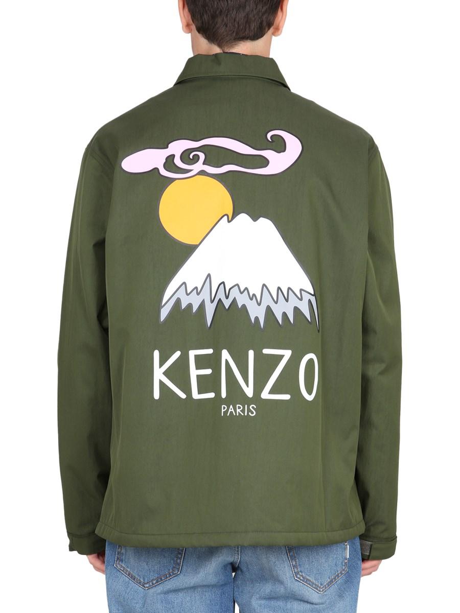 KENZO GIACCA COACH IN MISTO COTONE