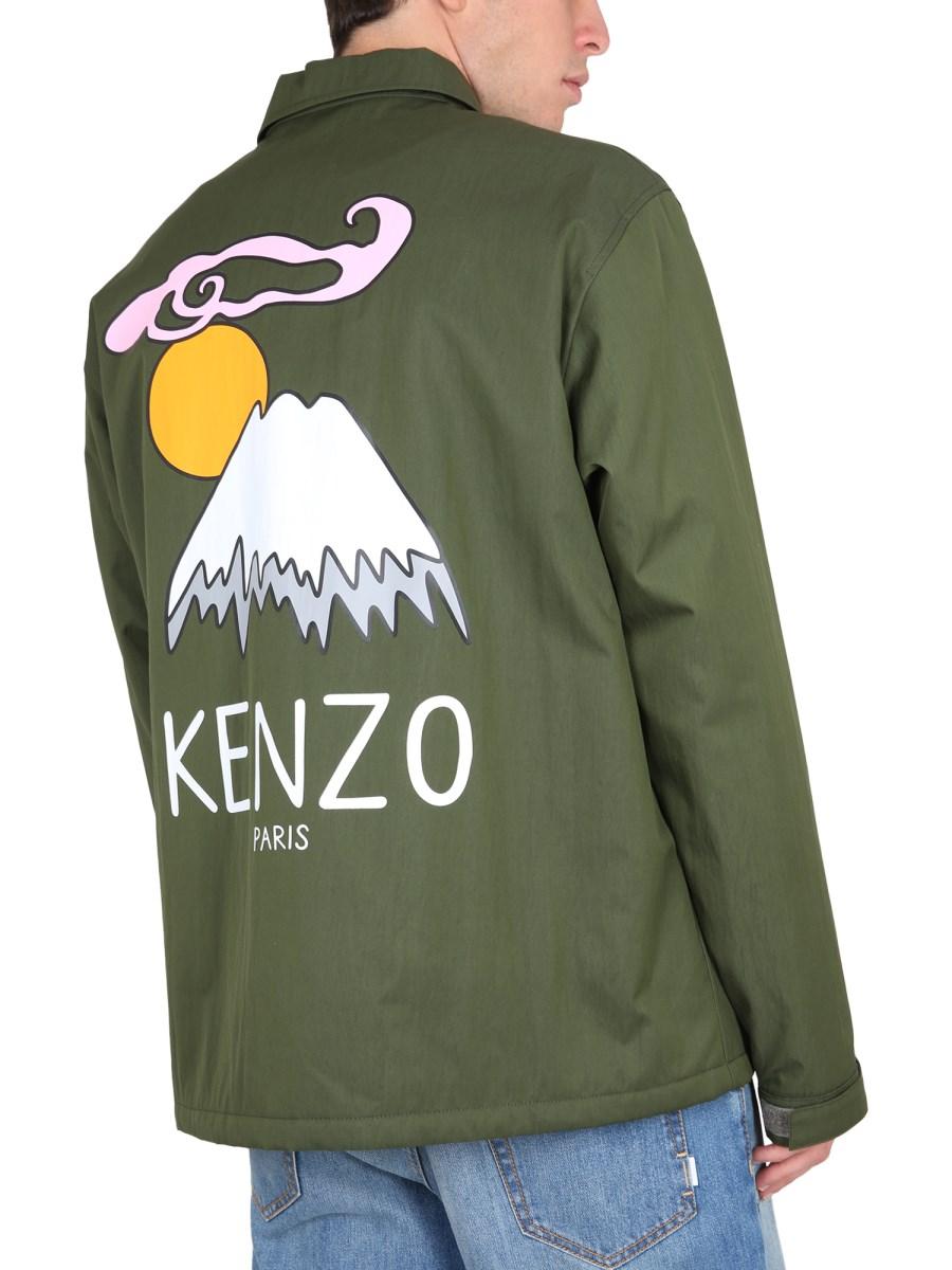 KENZO GIACCA COACH IN MISTO COTONE
