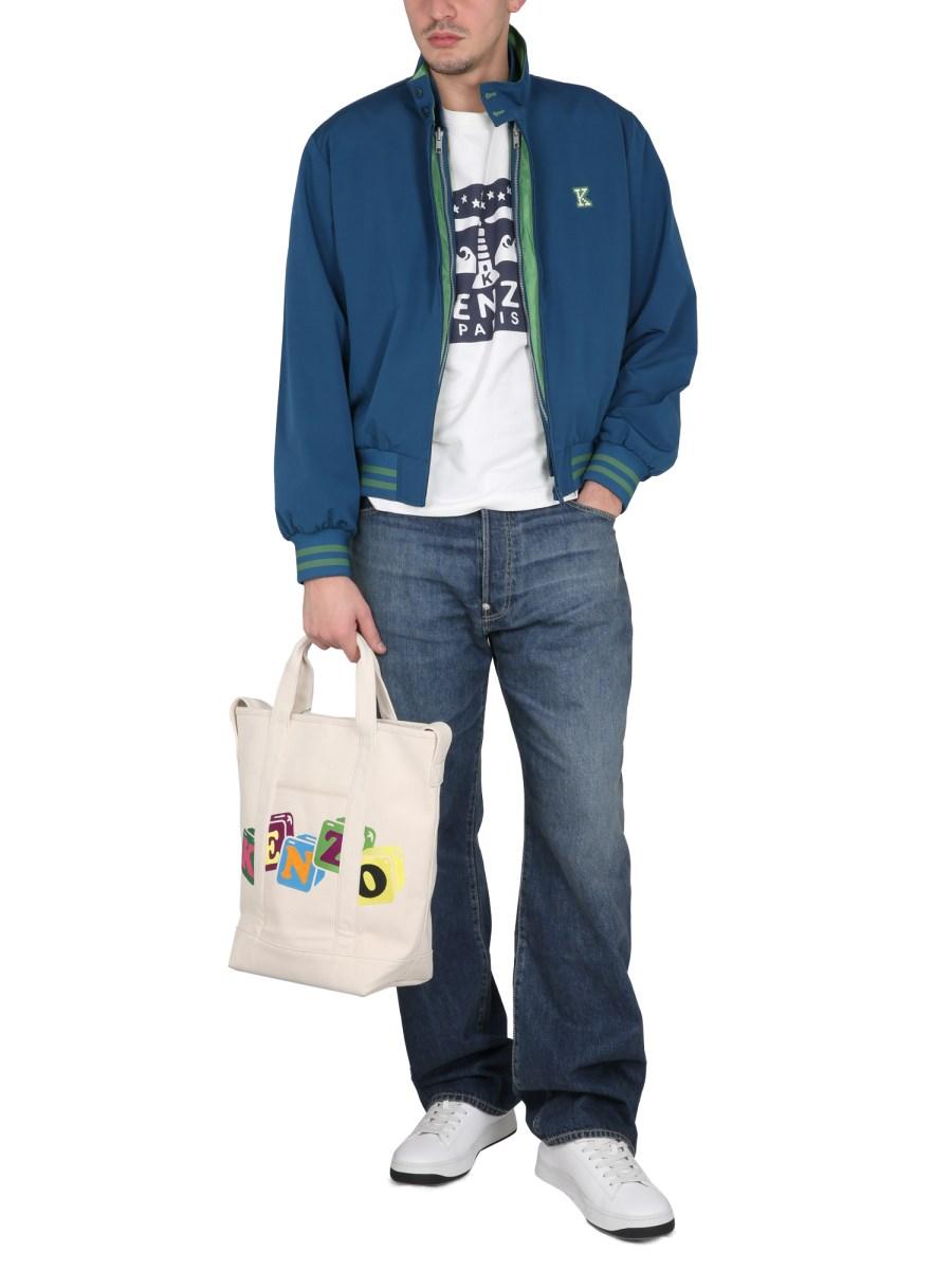 KENZO GIACCA HARRINGTON IN TESSUTO TECNICO