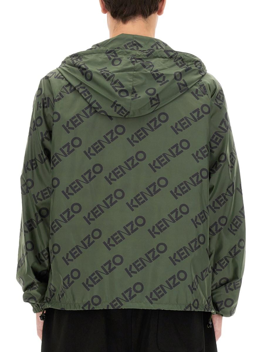 KENZO GIACCA MONOGRAM IN NYLON