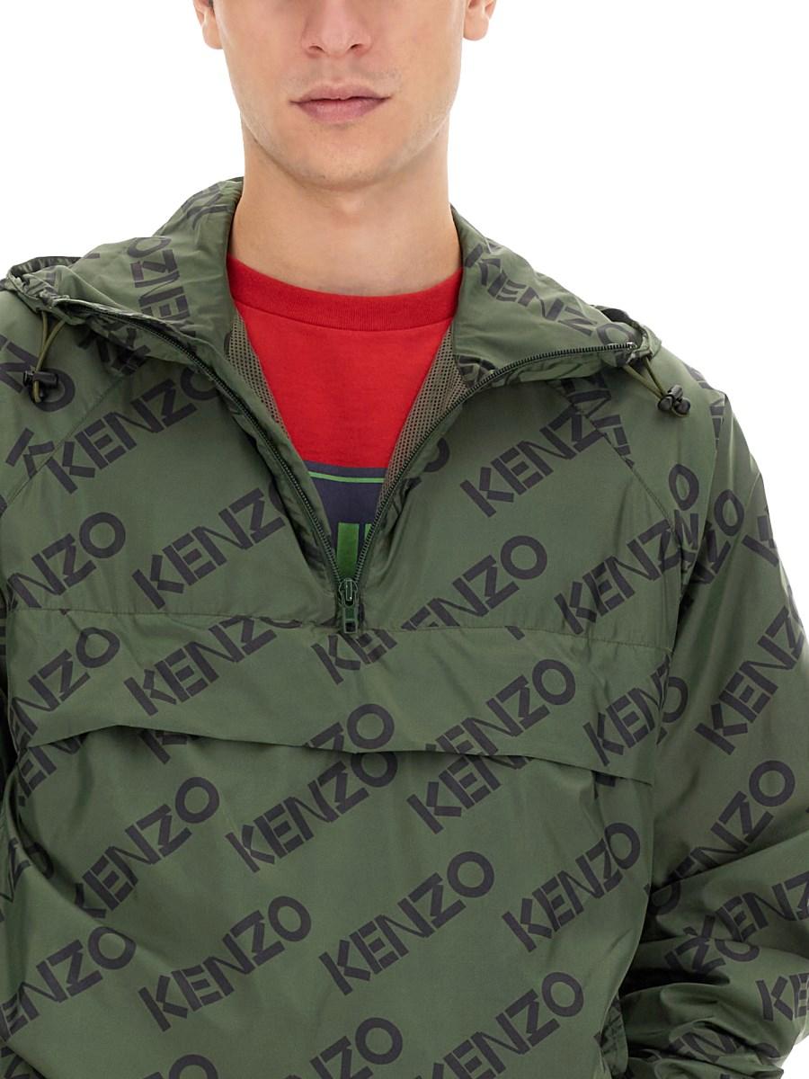 KENZO GIACCA MONOGRAM IN NYLON